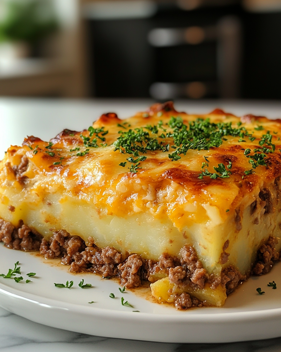 Cheesy Ground Beef & Potato Casserole Bake 5 Simple Cozy