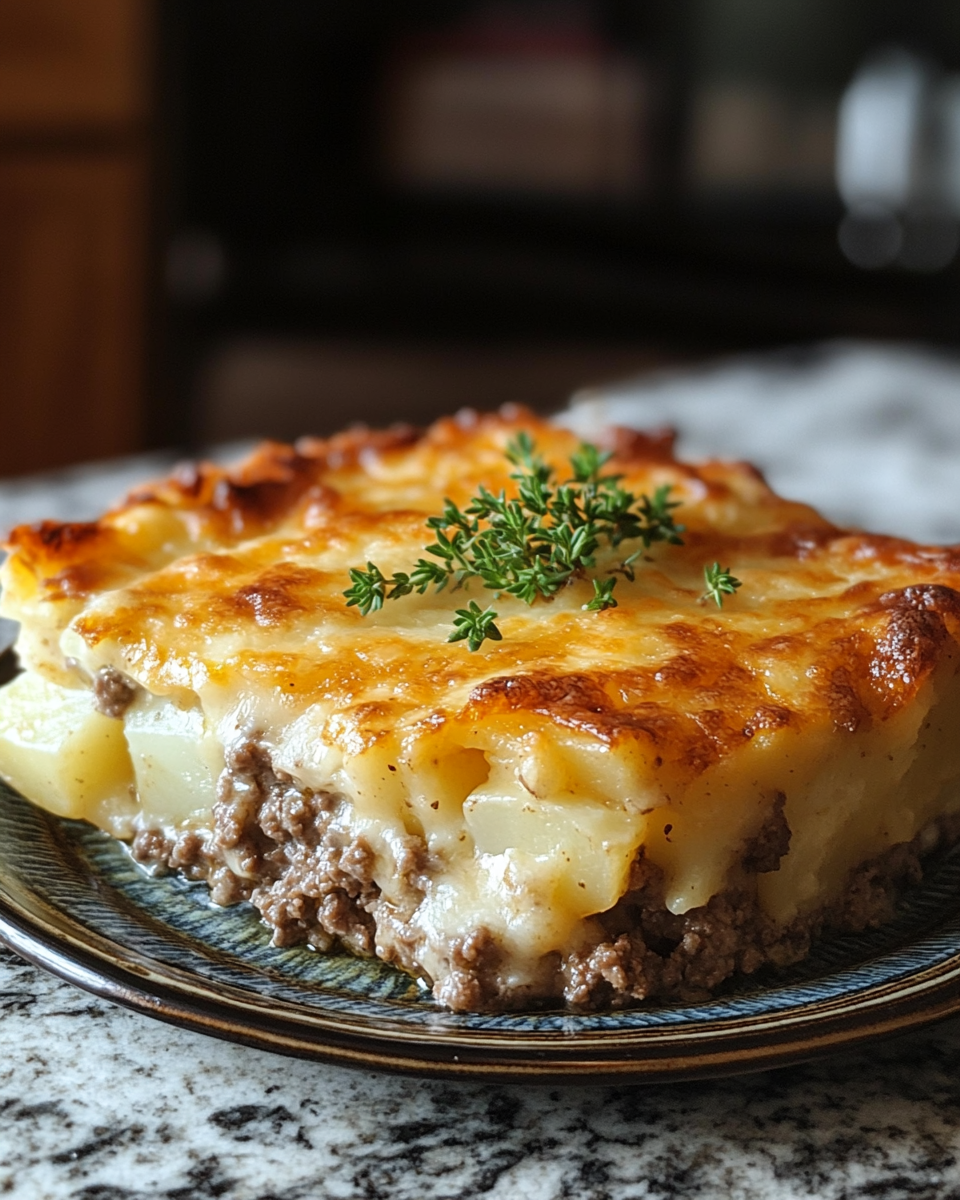 Creamy Potato & Ground Beef Oven Casserole: 7 Easy Happy